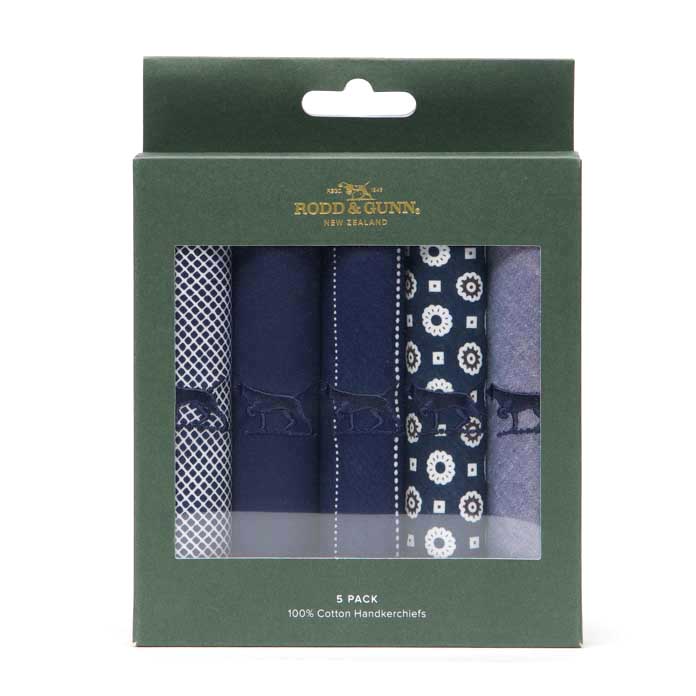 Rodd & Gunn Gunner Handkerchief 5 Pk